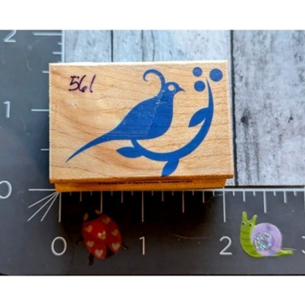 Hero Arts Sketched Partridge C4692 Rubber Stamp Wood #G69